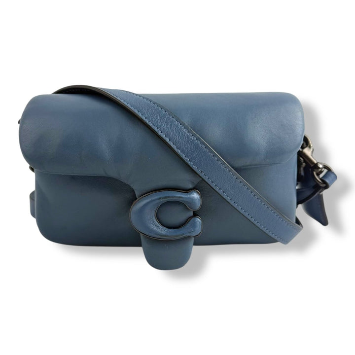 Coach Pillow Tabby 18 Blue Leather Handbag - Lux Central
