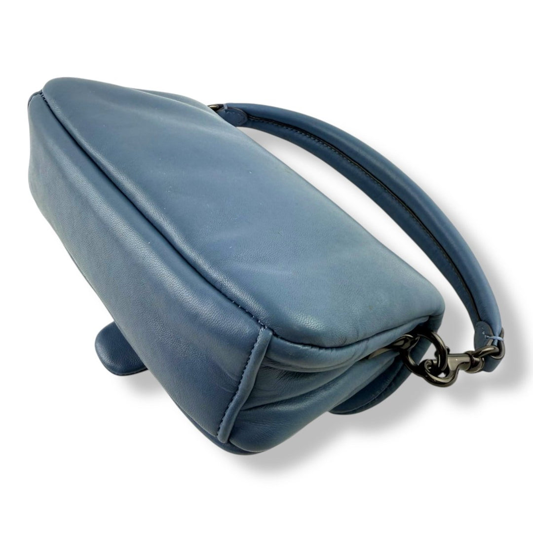 Coach Pillow Tabby 18 Blue Leather Handbag - Lux Central