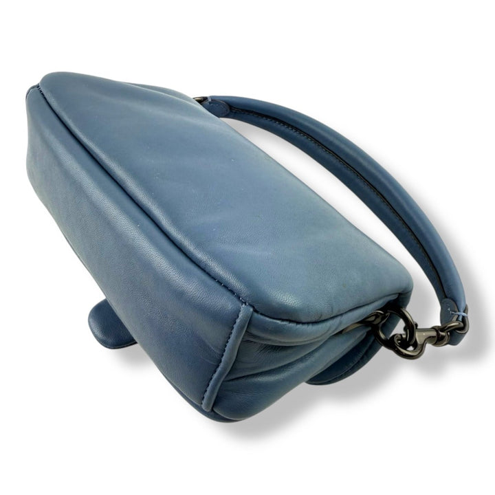 Coach Pillow Tabby 18 Blue Leather Handbag - Lux Central