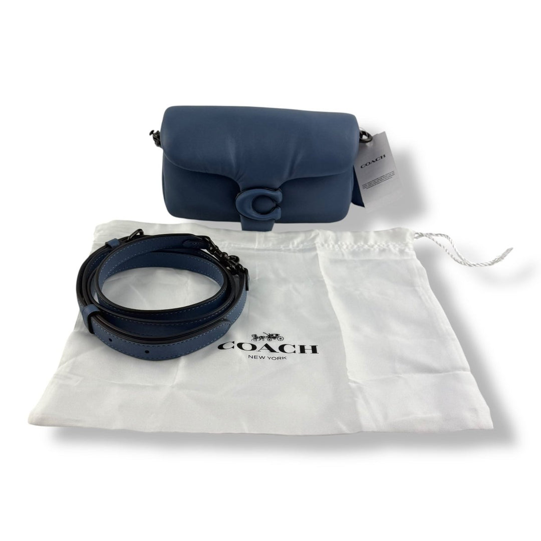 Coach Pillow Tabby 18 Blue Leather Handbag - Lux Central