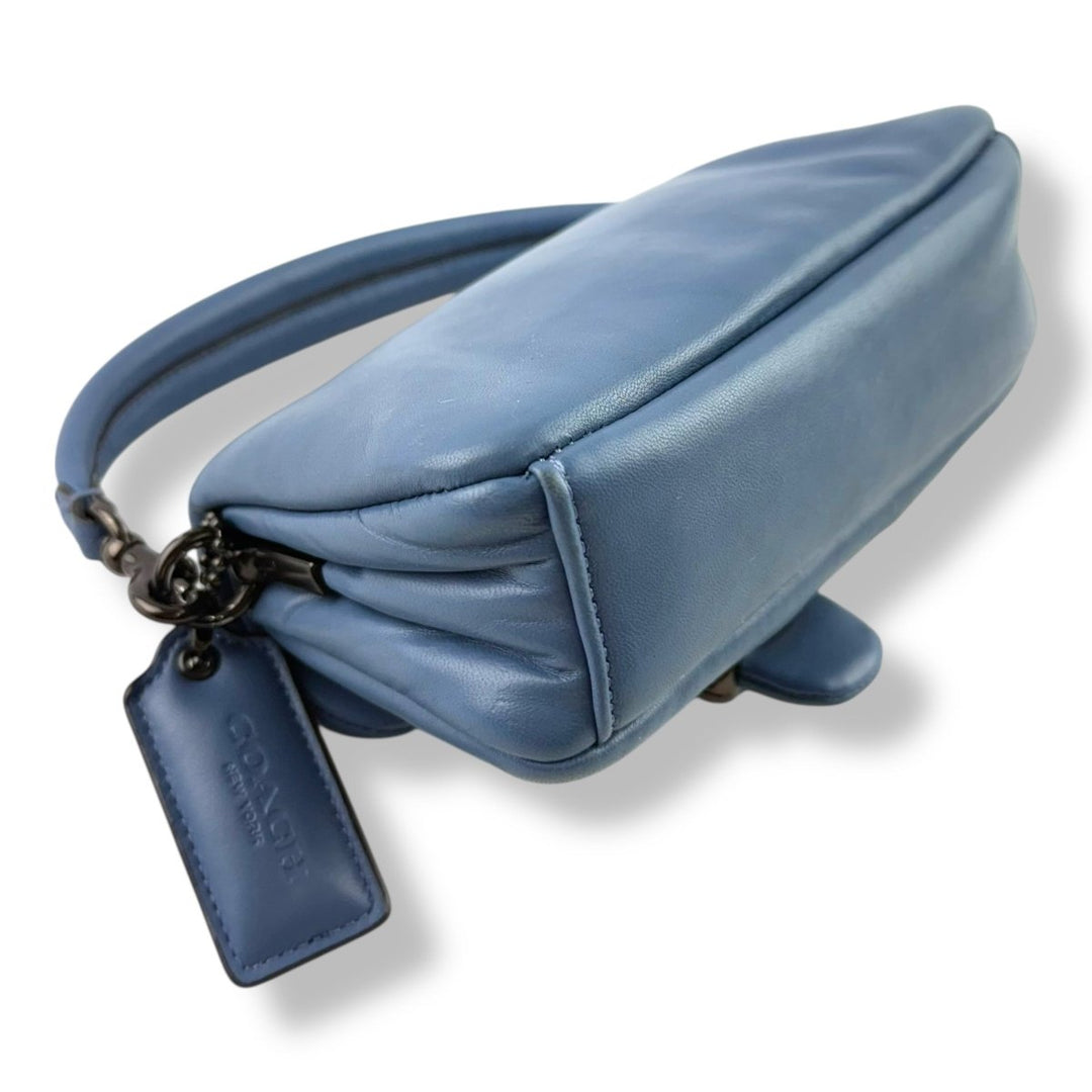 Coach Pillow Tabby 18 Blue Leather Handbag - Lux Central