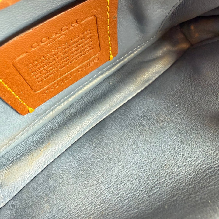 Coach Pillow Tabby 18 Blue Leather Handbag - Lux Central