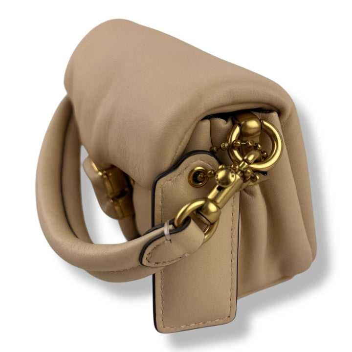 Coach Pillow Tabby 18 Cream Leather Handbag - Lux Central
