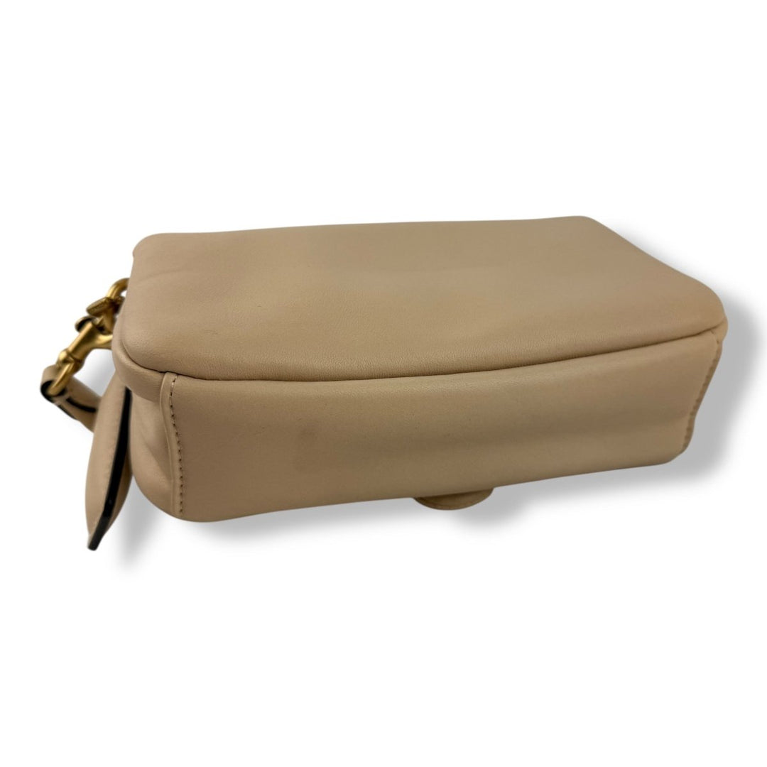 Coach Pillow Tabby 18 Cream Leather Handbag - Lux Central
