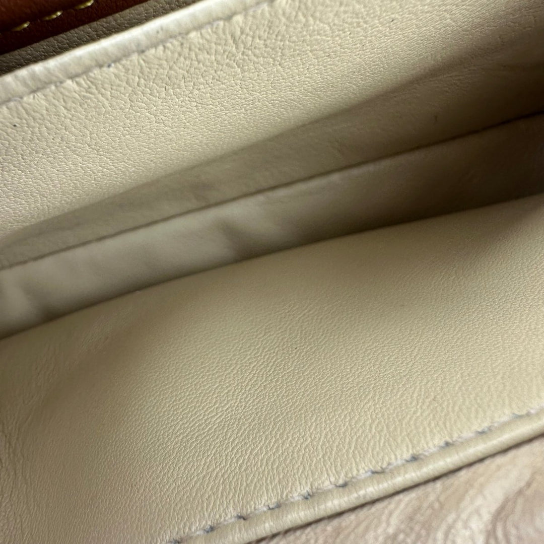 Coach Pillow Tabby 18 Cream Leather Handbag - Lux Central