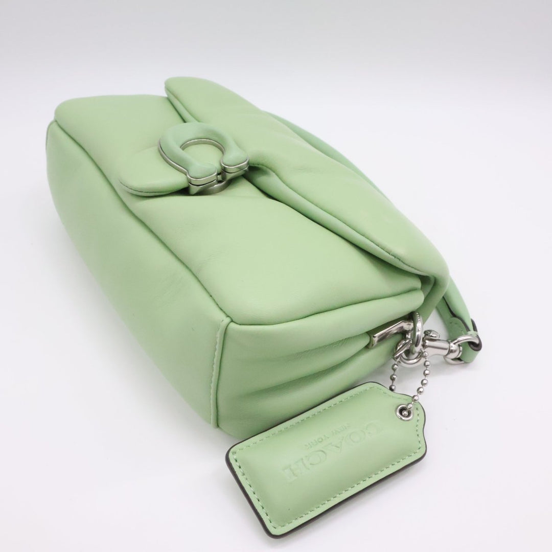 Coach Pillow Tabby 18 Green Leather Handbag - Lux Central