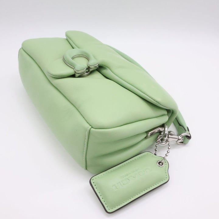 Coach Pillow Tabby 18 Green Leather Handbag - Lux Central