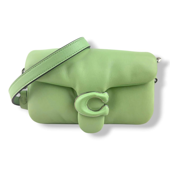 Coach Pillow Tabby 18 Green Leather Handbag - Lux Central