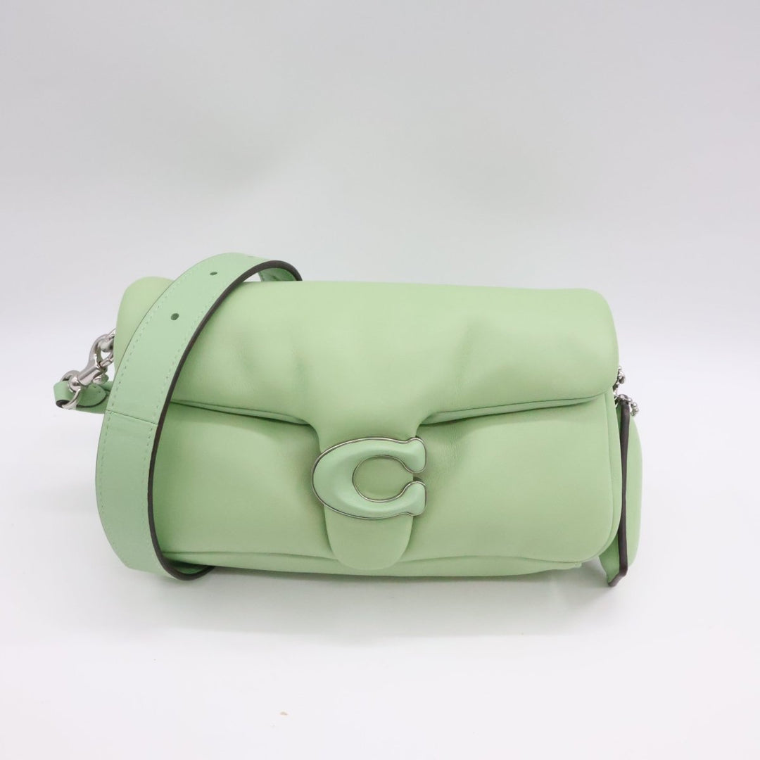 Coach Pillow Tabby 18 Green Leather Handbag - Lux Central