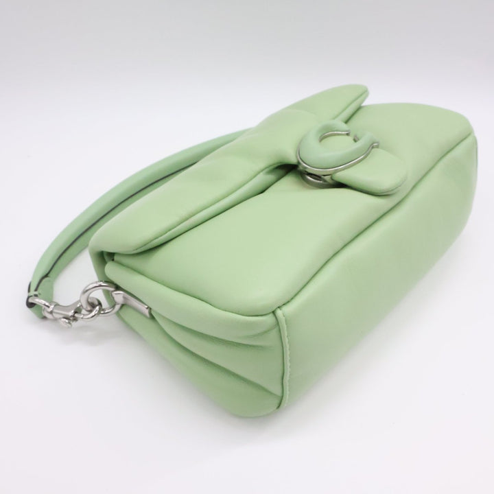 Coach Pillow Tabby 18 Green Leather Handbag - Lux Central