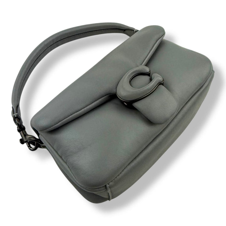 Coach Pillow Tabby 18 Grey Leather Handbag - Lux Central