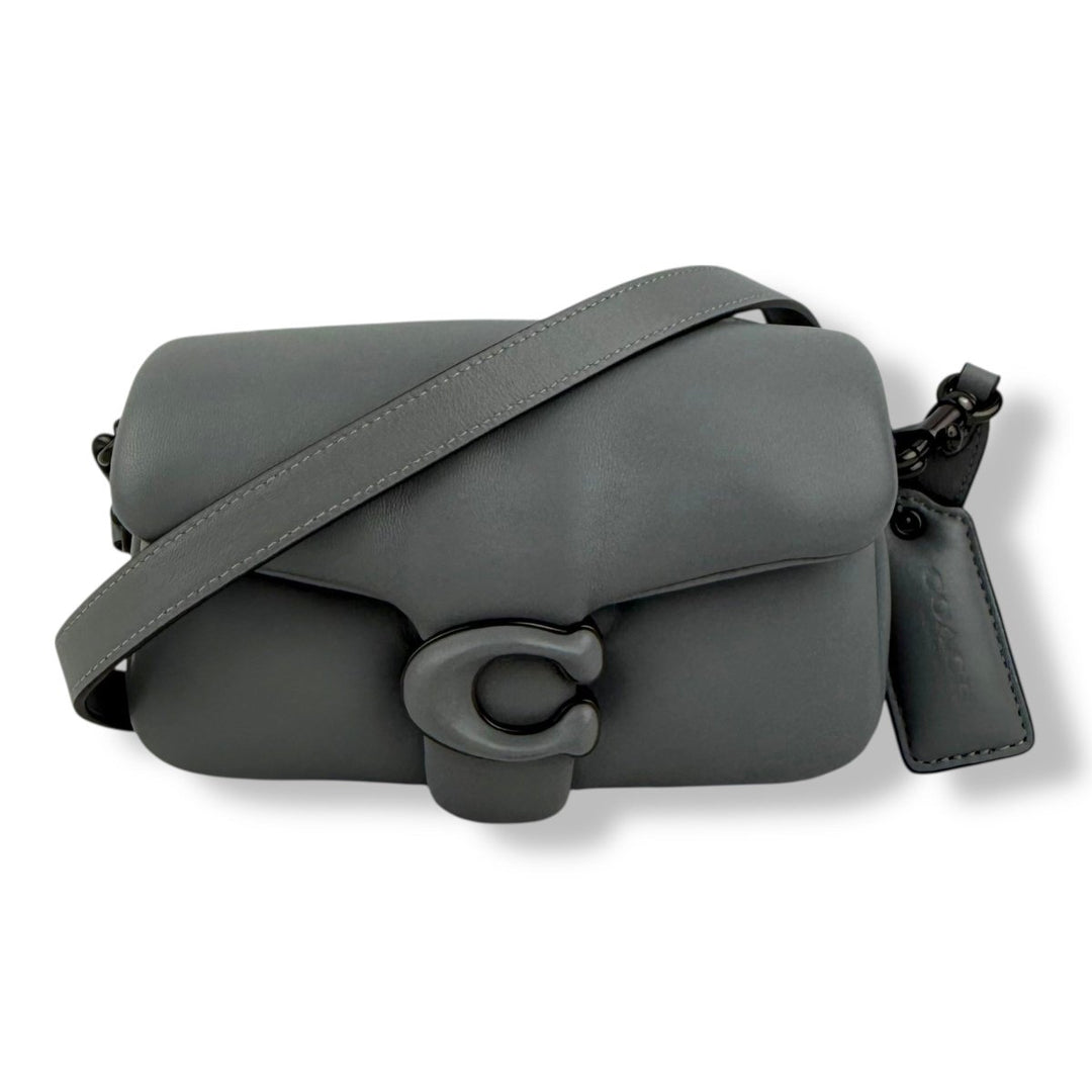 Coach Pillow Tabby 18 Grey Leather Handbag - Lux Central