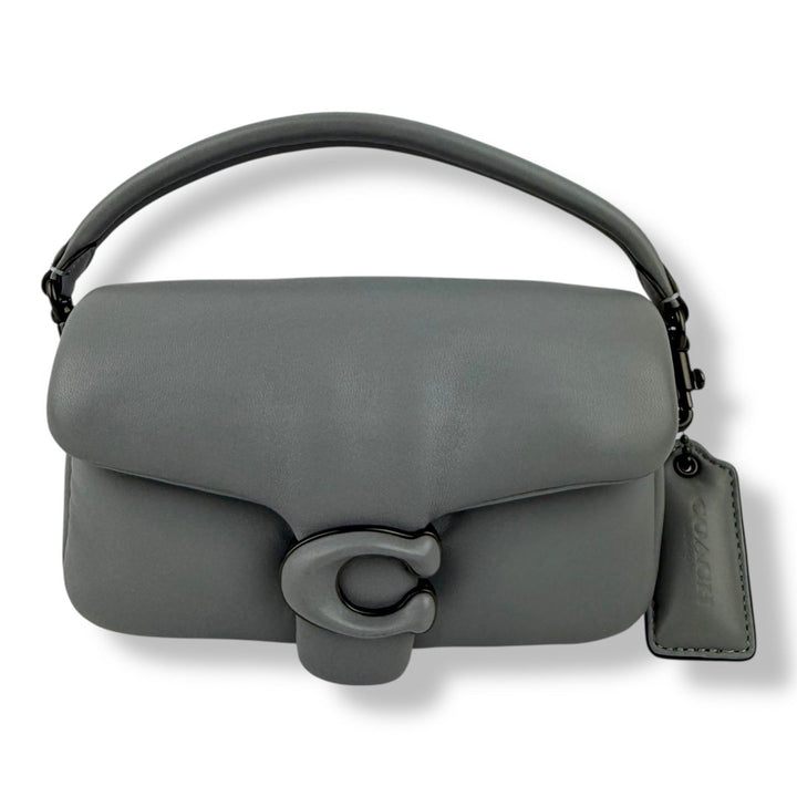 Coach Pillow Tabby 18 Grey Leather Handbag - Lux Central
