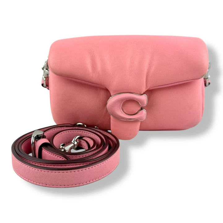 Coach Pillow Tabby 18 Pink Leather Handbag - Lux Central