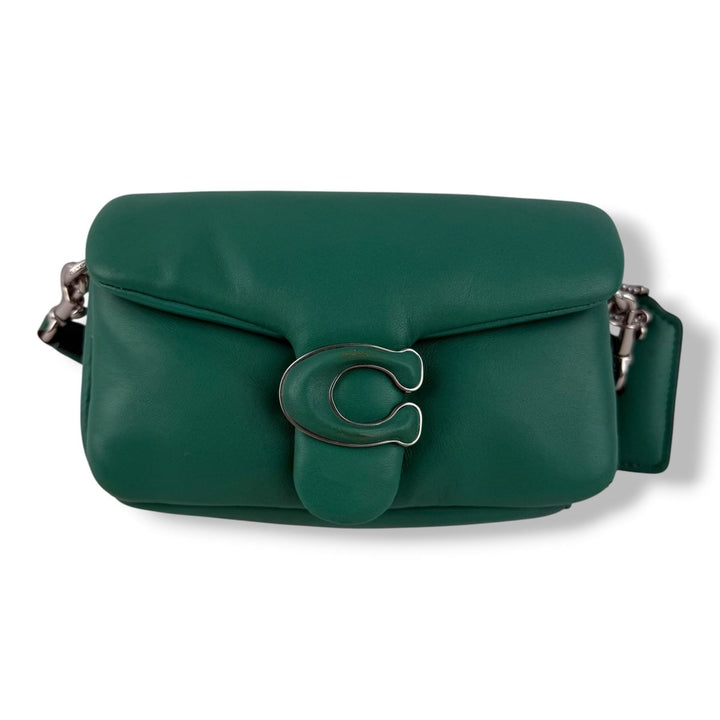 Coach Pillow Tabby 18 Teal Leather Handbag - Lux Central