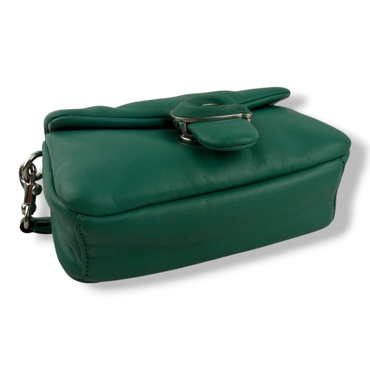 Coach Pillow Tabby 18 Teal Leather Handbag - Lux Central