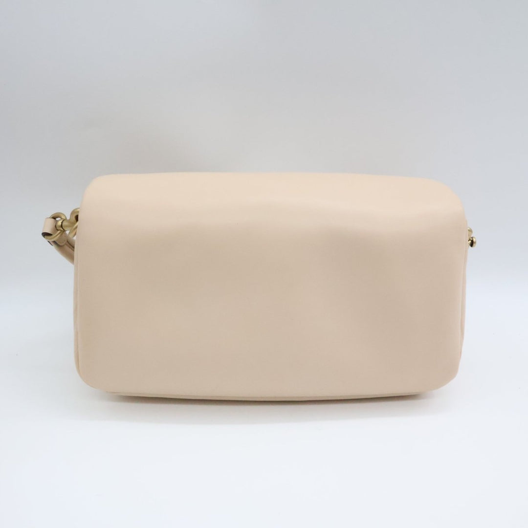Coach Pillow Tabby 26 Beige Leather Crossbody Handbag - Lux Central