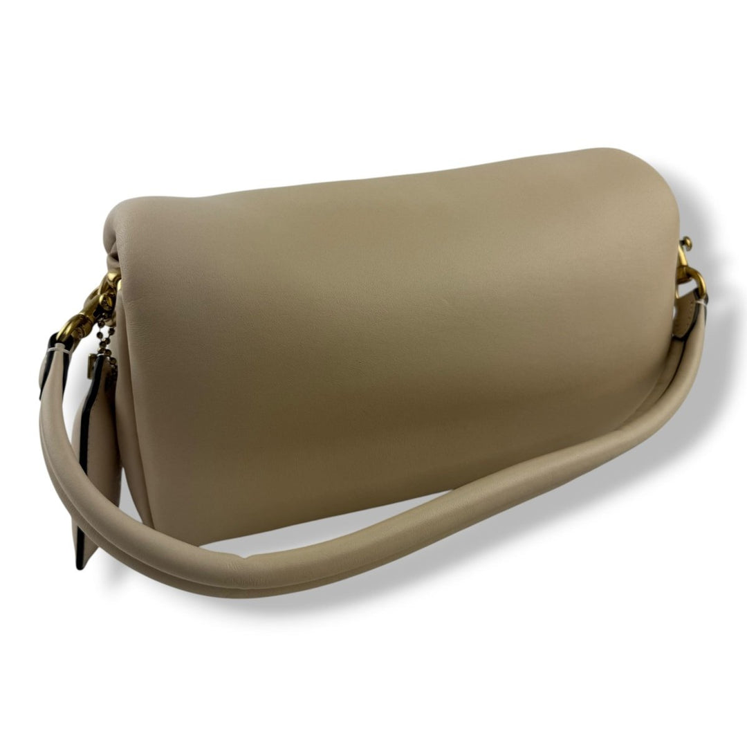 Coach Pillow Tabby 26 Beige Leather Handbag - Lux Central