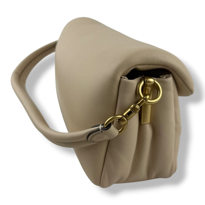 Coach Pillow Tabby 26 Beige Leather Handbag - Lux Central