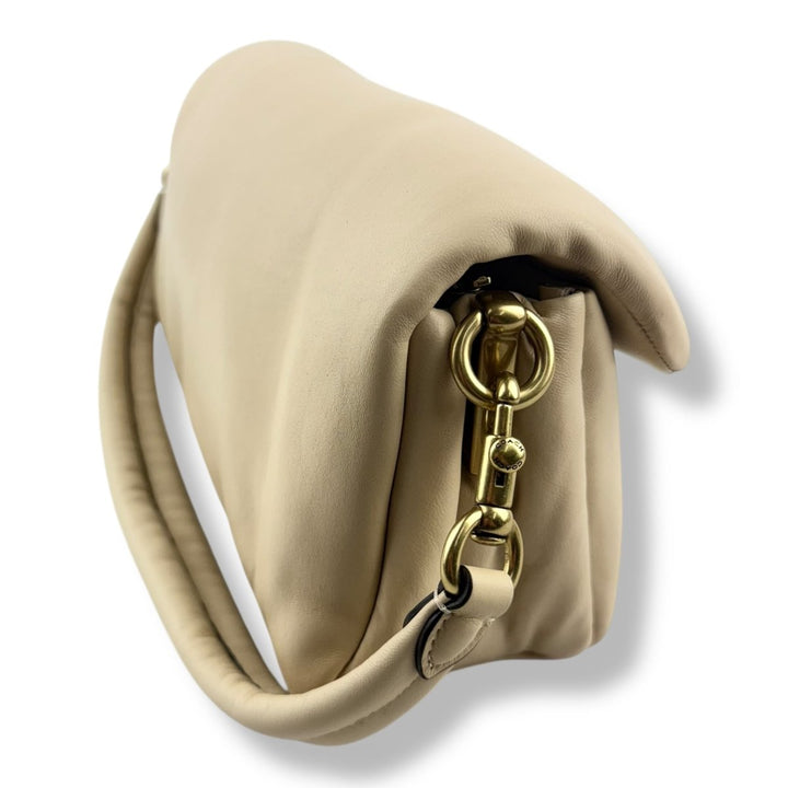 Coach Pillow Tabby 26 Beige Leather Handbag - Lux Central
