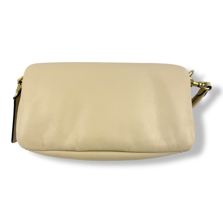 Coach Pillow Tabby 26 Beige Leather Handbag - Lux Central