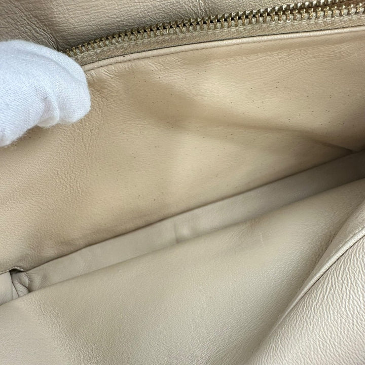 Coach Pillow Tabby 26 Beige Leather Handbag - Lux Central