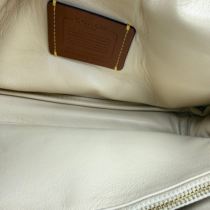 Coach Pillow Tabby 26 Beige Leather Handbag - Lux Central