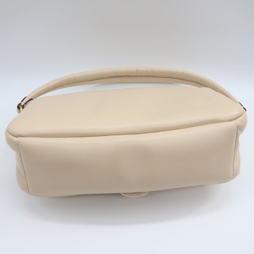 Coach Pillow Tabby 26 Beige Leather Handbag - Lux Central