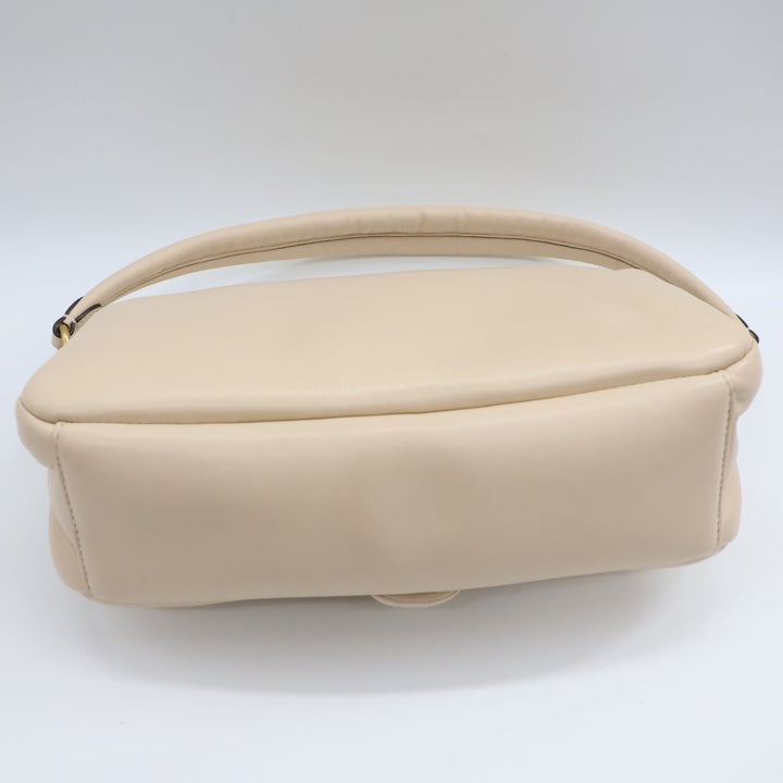Coach Pillow Tabby 26 Beige Leather Handbag - Lux Central