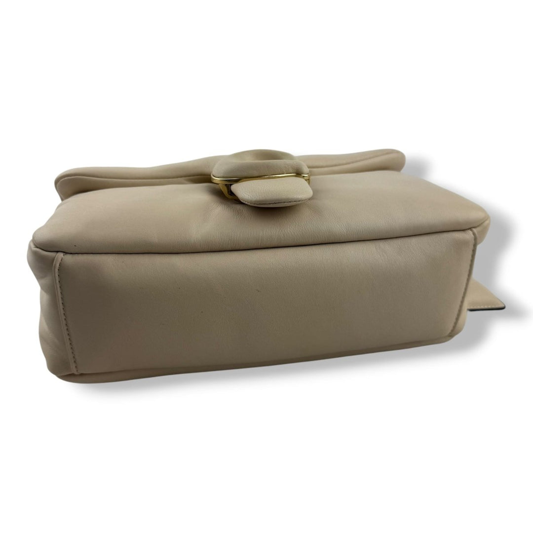 Coach Pillow Tabby 26 Beige Leather Handbag - Lux Central
