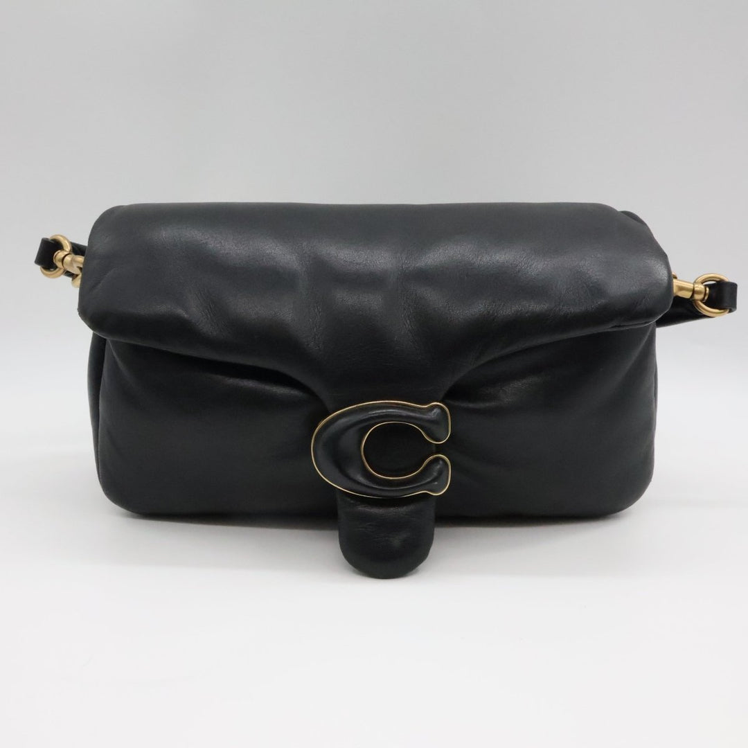 Coach Pillow Tabby 26 Black Leather Handbag - Lux Central