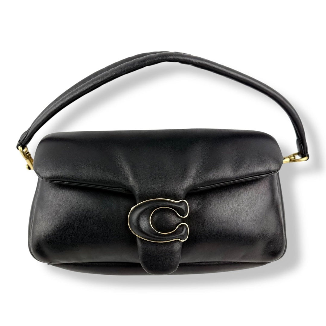 Coach Pillow Tabby 26 Black Leather Handbag - Lux Central