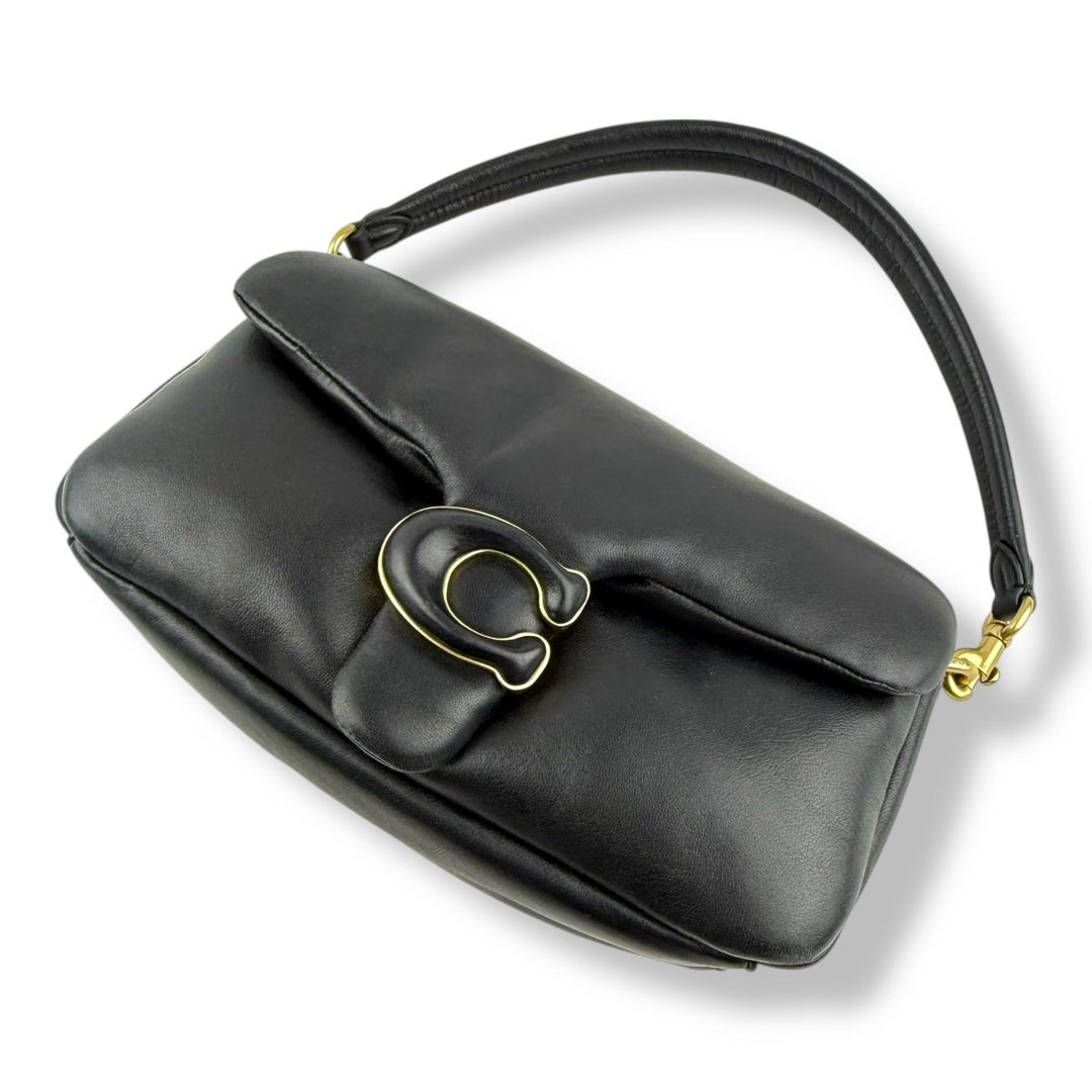 Coach Pillow Tabby 26 Black Leather Handbag - Lux Central