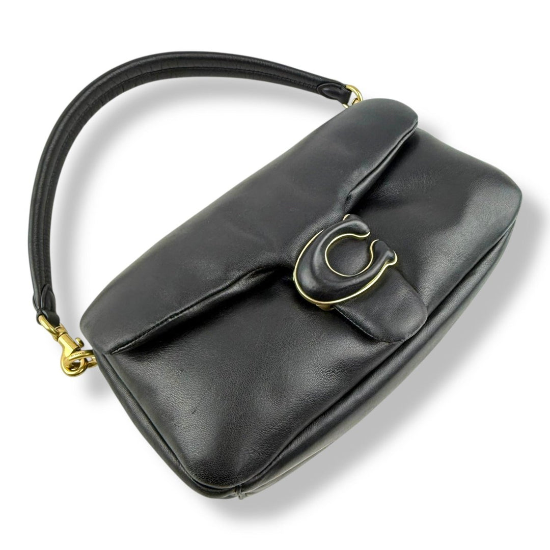 Coach Pillow Tabby 26 Black Leather Handbag - Lux Central