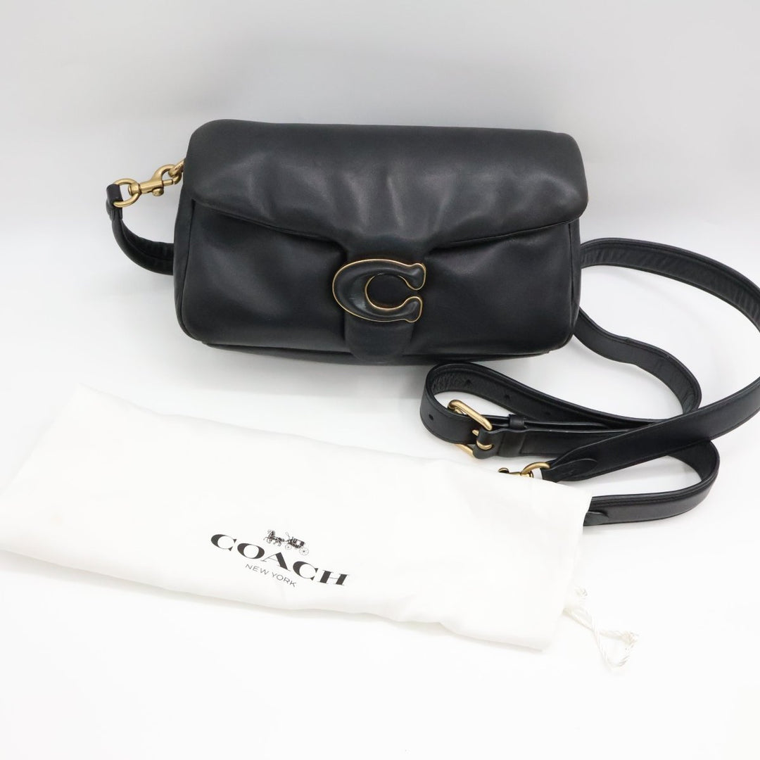 Coach Pillow Tabby 26 Black Leather Handbag - Lux Central