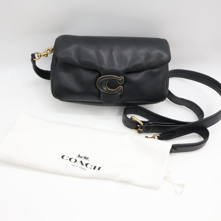 Coach Pillow Tabby 26 Black Leather Handbag - Lux Central