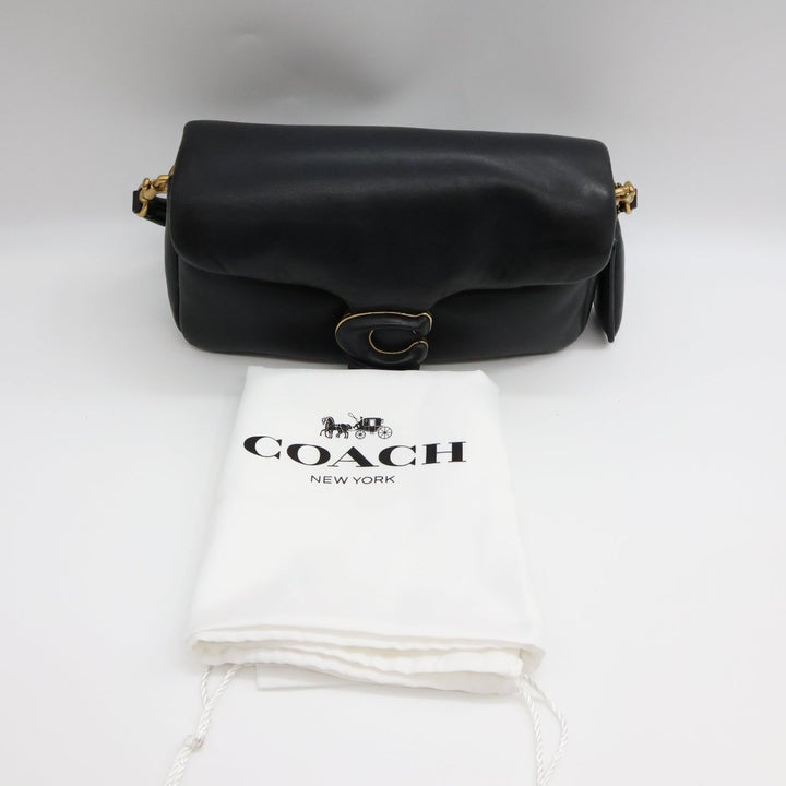 Coach Pillow Tabby 26 Black Leather Handbag - Lux Central