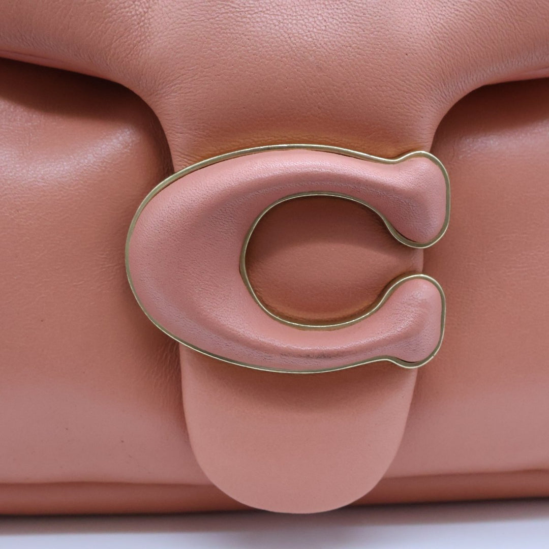 Coach Pillow Tabby 26 Coral Leather Handbag - Lux Central