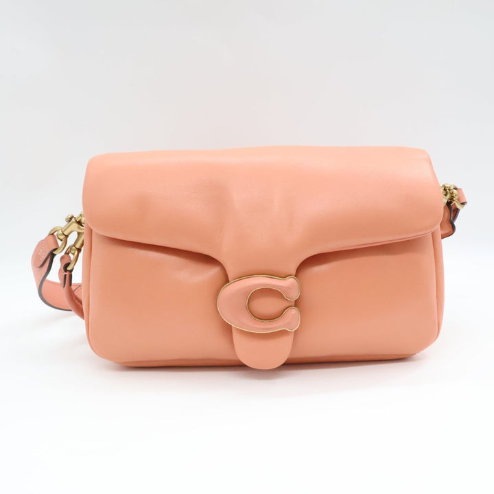 Coach Pillow Tabby 26 Coral Leather Handbag - Lux Central