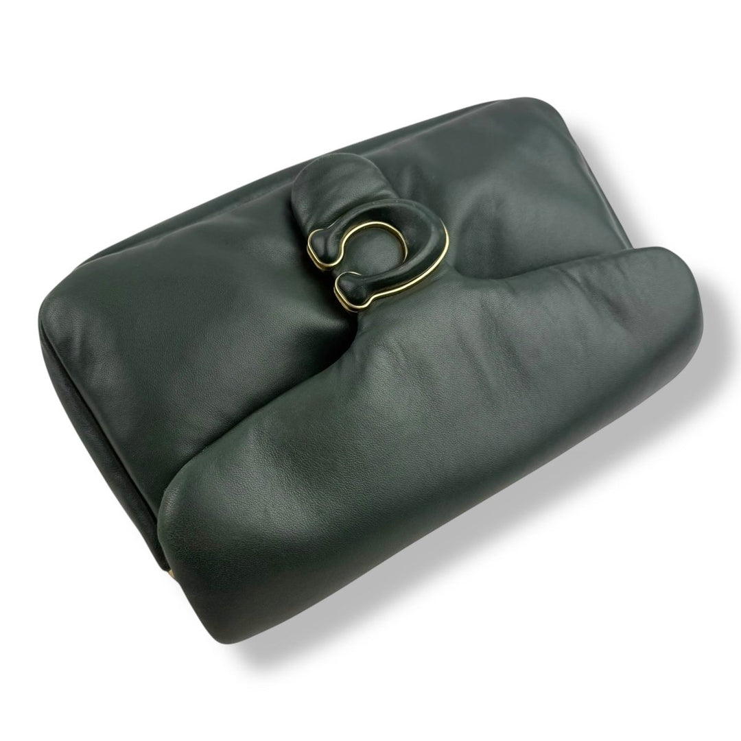 Coach Pillow Tabby 26 Dark Green Leather Handbag - Lux Central