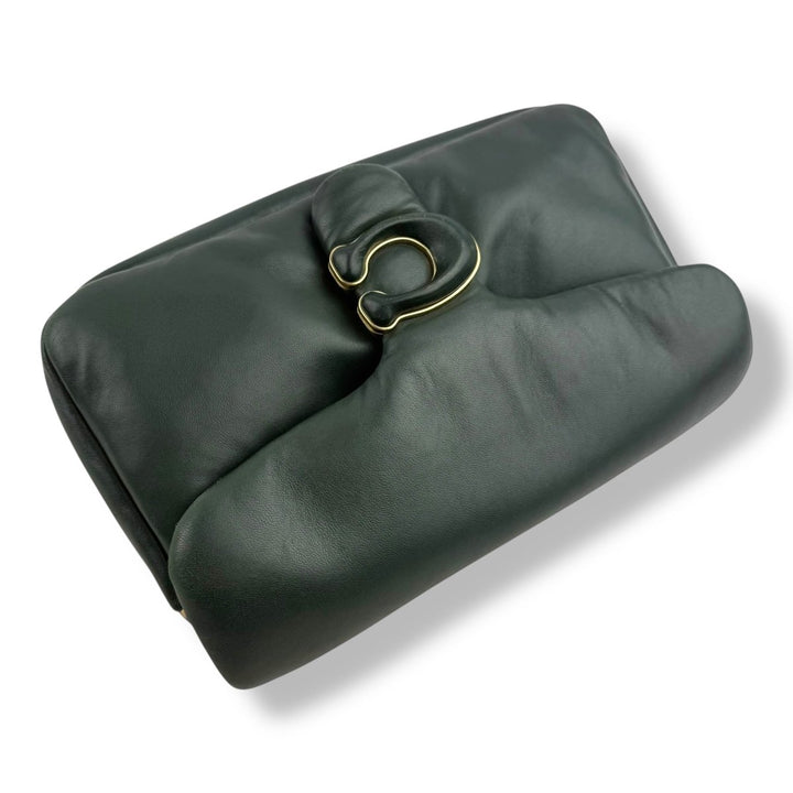 Coach Pillow Tabby 26 Dark Green Leather Handbag - Lux Central