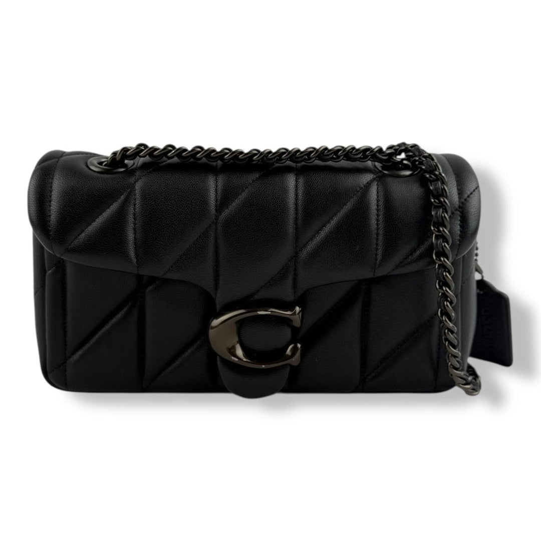 Coach Quilted Tabby 20 Black Leather Handbag - Lux Central