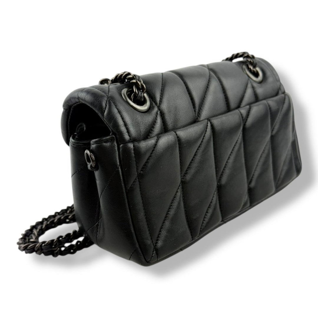 Coach Quilted Tabby 20 Black Leather Handbag - Lux Central
