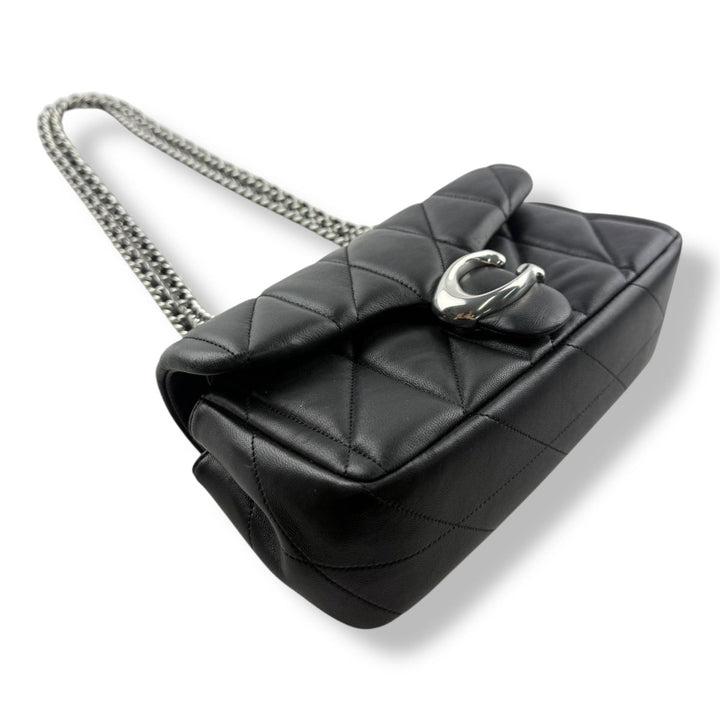 Coach Quilted Tabby 20 Black Leather Handbag - Lux Central