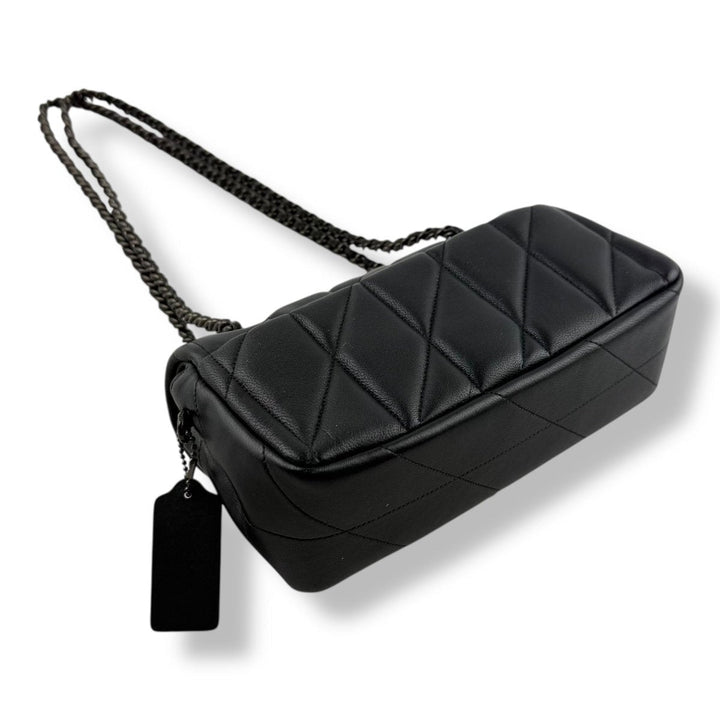 Coach Quilted Tabby 20 Black Leather Handbag - Lux Central
