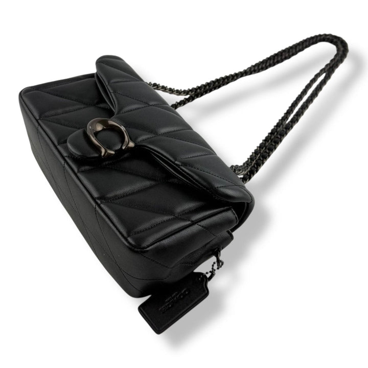 Coach Quilted Tabby 20 Black Leather Handbag - Lux Central