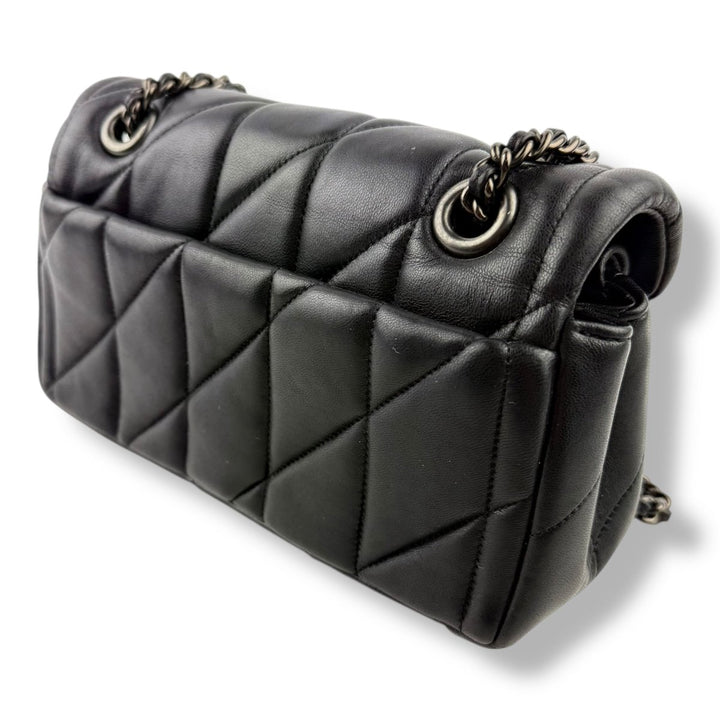 Coach Quilted Tabby 20 Black Leather Handbag - Lux Central