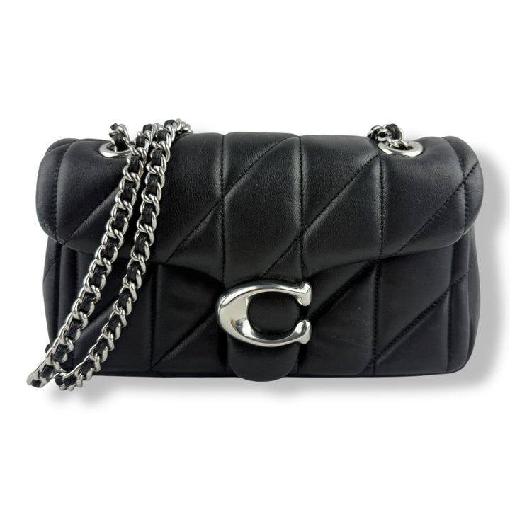 Coach Quilted Tabby 20 Black Leather Handbag - Lux Central