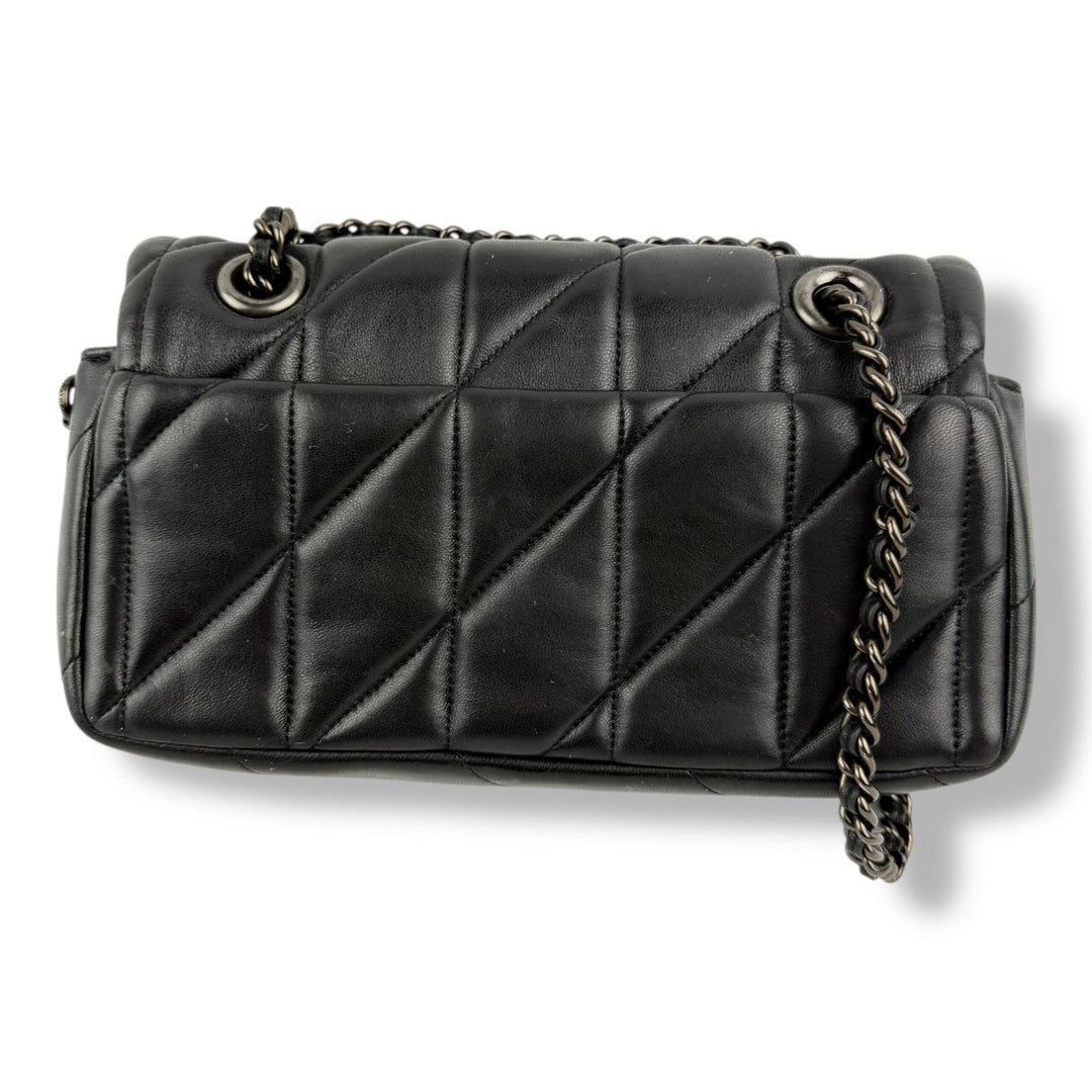 Coach Quilted Tabby 20 Black Leather Handbag - Lux Central