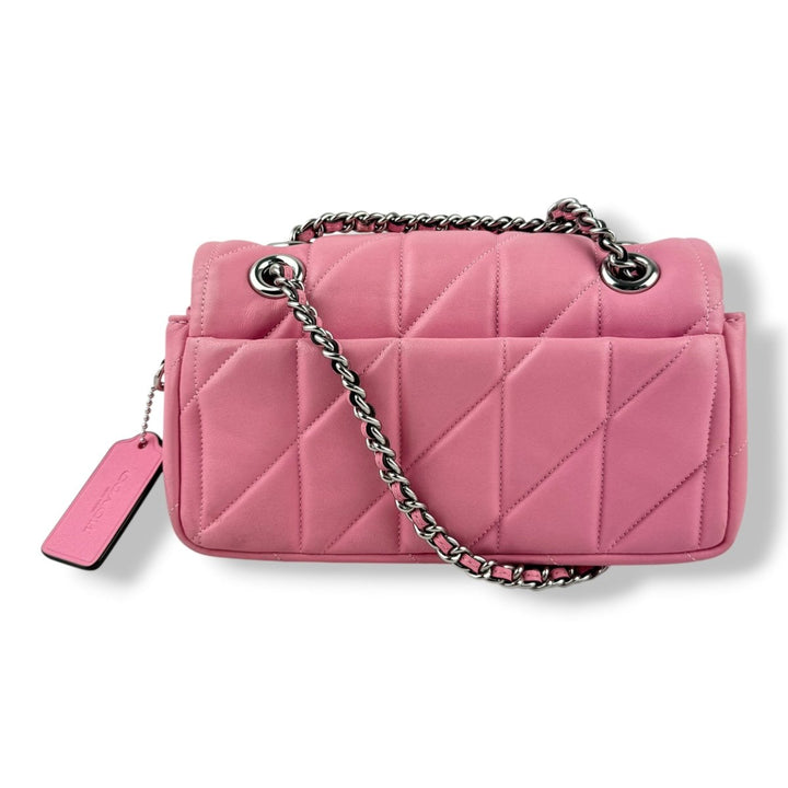 Coach Quilted Tabby 20 Pink Leather Handbag - Lux Central